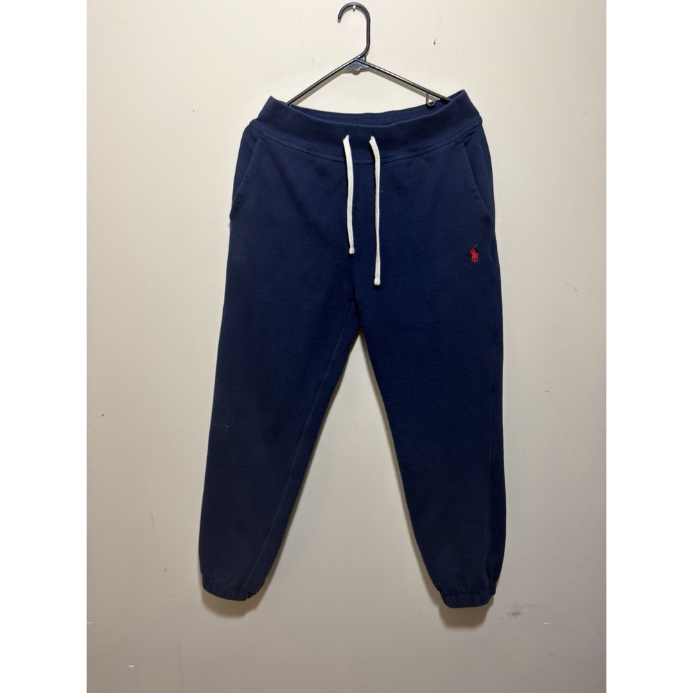 Polo Ralph Lauren Fleece Jogger Mens S Navy Red Pony Logo Sweatpants